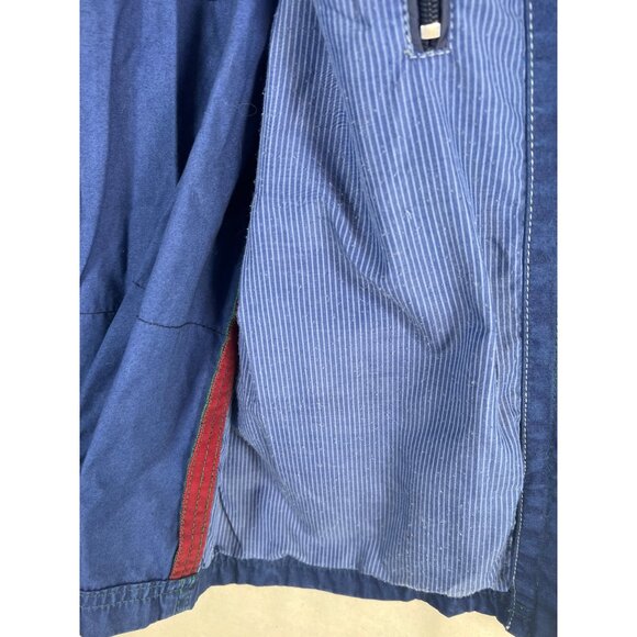 Tommy Bahama Mens Size 46 Chest Blue Jacket Country French Workwear Chore Jacket - Picture 10 of 12